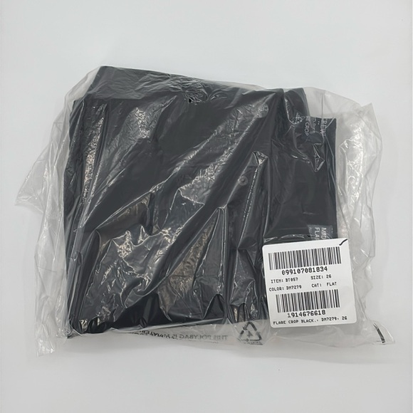 J Crew Factory Mid Rise Flare crop black jean all-day stretch size 26 NWT BT057 - Picture 11 of 12